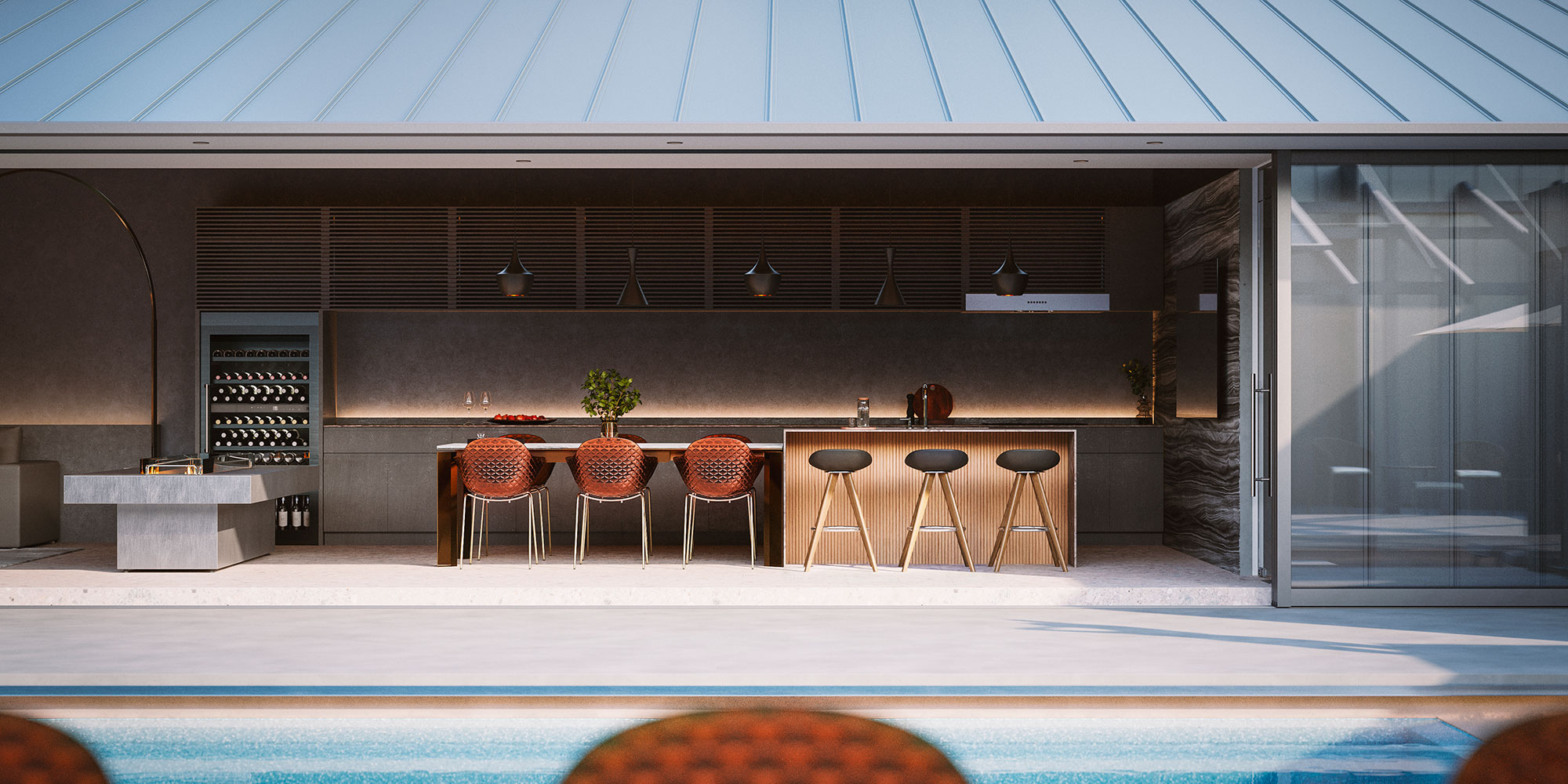 Residence Villa Sante : Pool / Dining