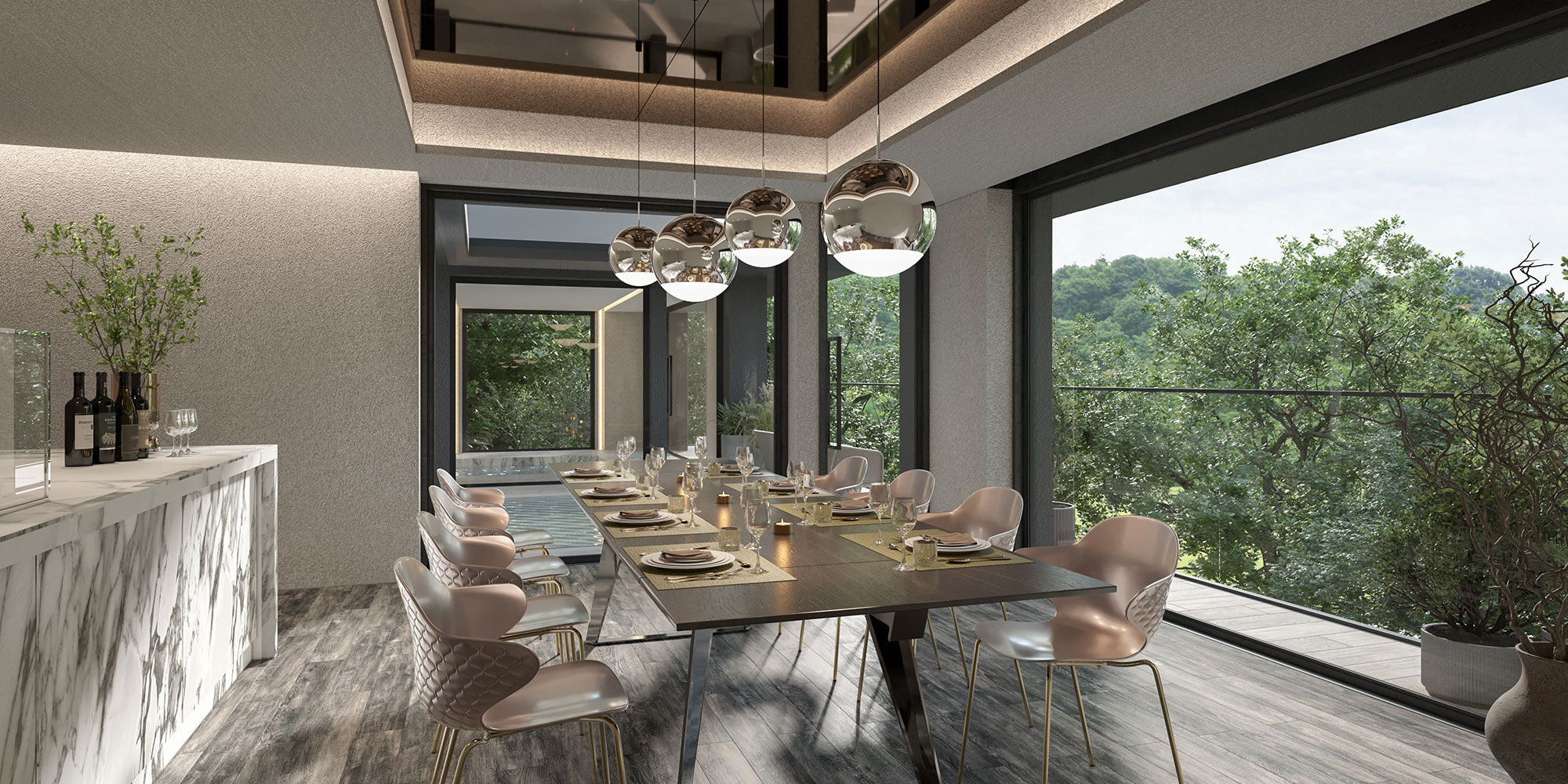 Residence Villa Terme : Dining Space
