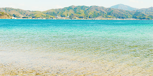 海まで歩いて5分