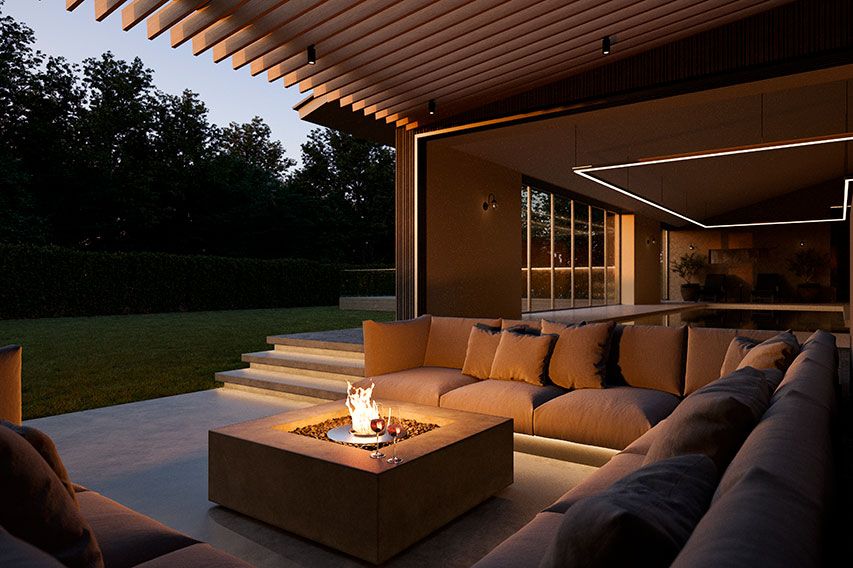 別荘ならではの自由で大胆な空間デザイン