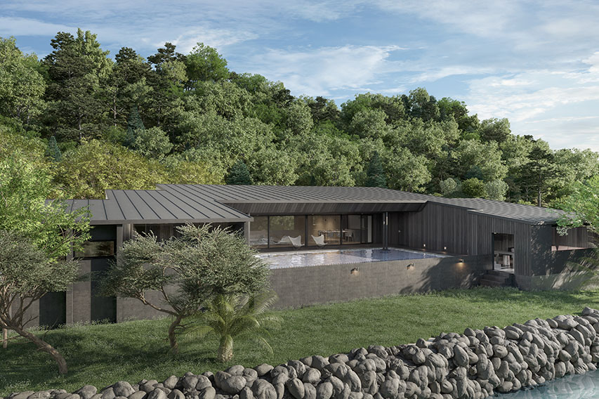 陰影の路地を抜けて、海と風と愛犬がいる場所